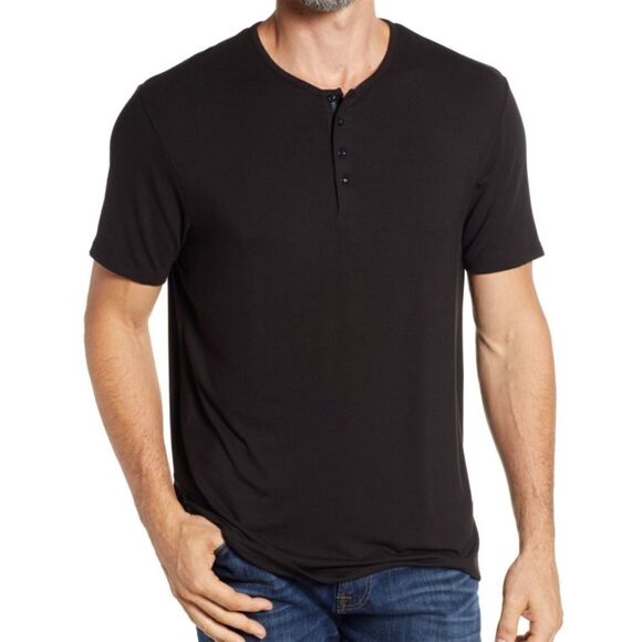 Stone Rose Henley Tee - Picture 1 of 6